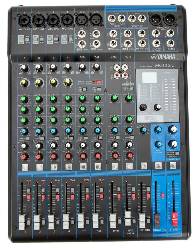 雅马哈调音台MG12XU